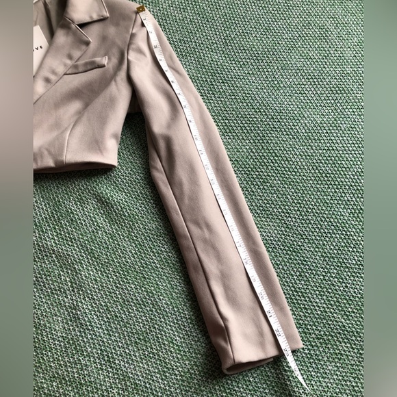 Ruve Women blazer Long Sleeve V-neck Single Button Slim Expose Navel Top size XS - Picture 14 of 16